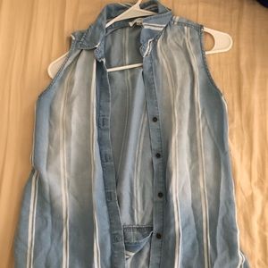 Vintage blue and white shirt!